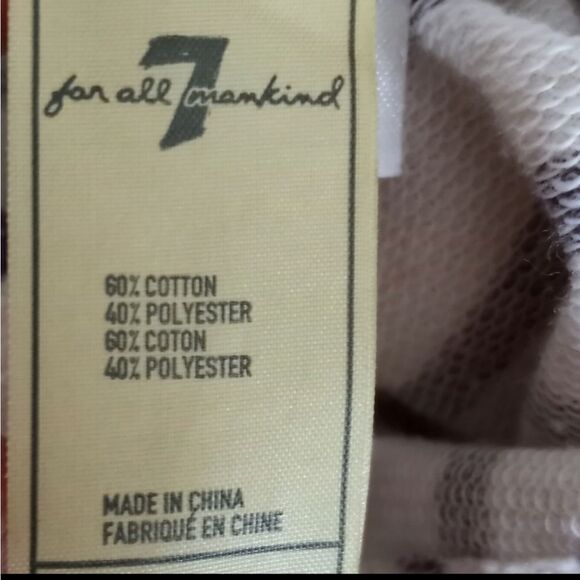 7 FOR ALL MANKIND GIRLS WHITE/CREAM & NAVY ROMPER SZ.YM EUC. - Picture 6 of 7